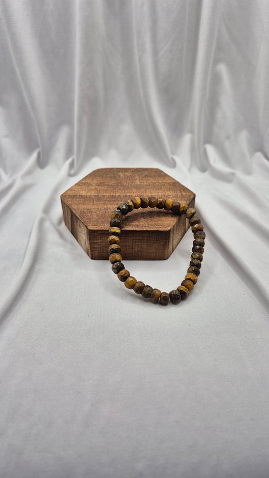 Tijgeroog Armband Facet – Kracht & Succes