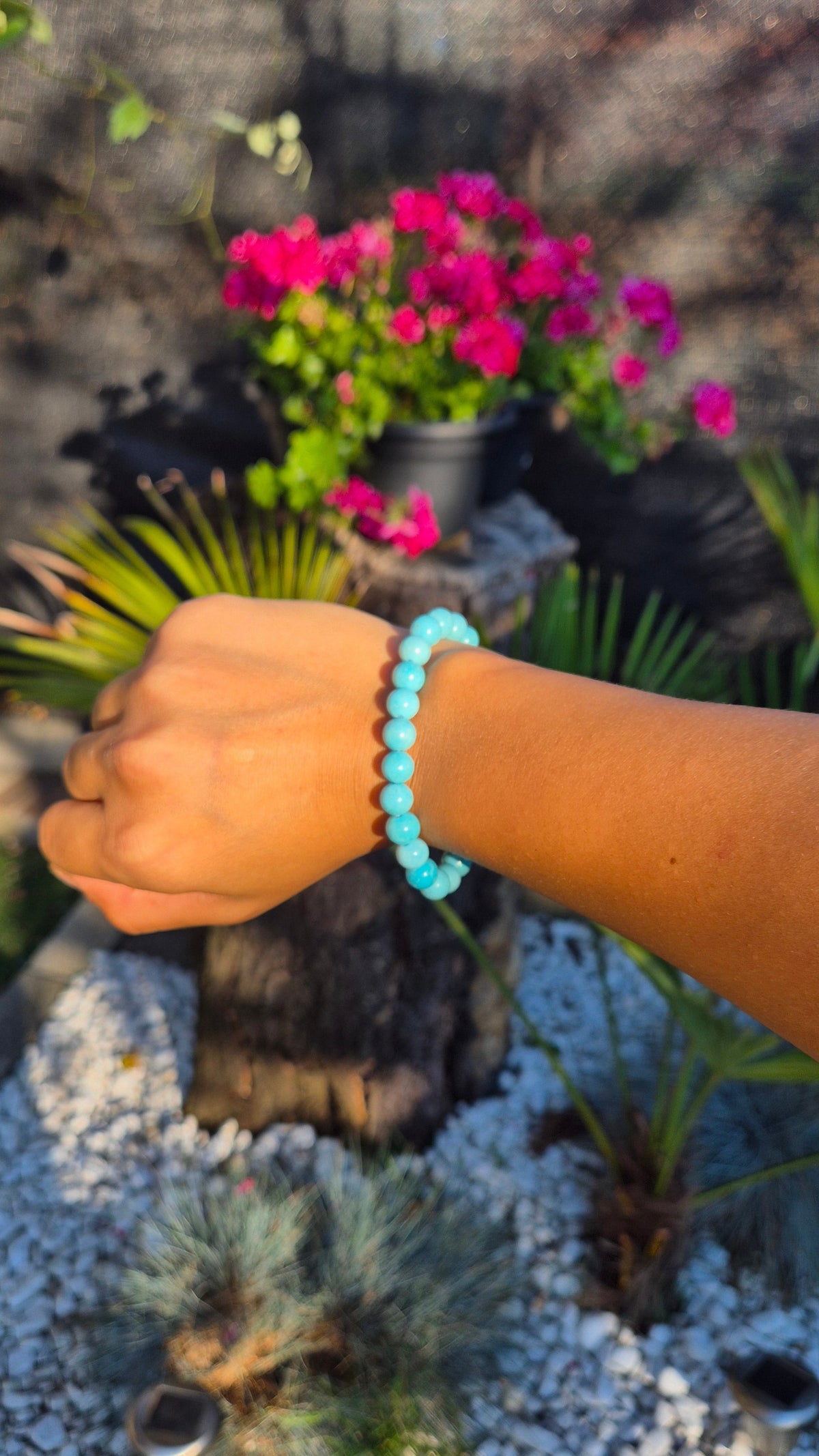 Turkoois Armband 8mm – Bescherming & Communicatie