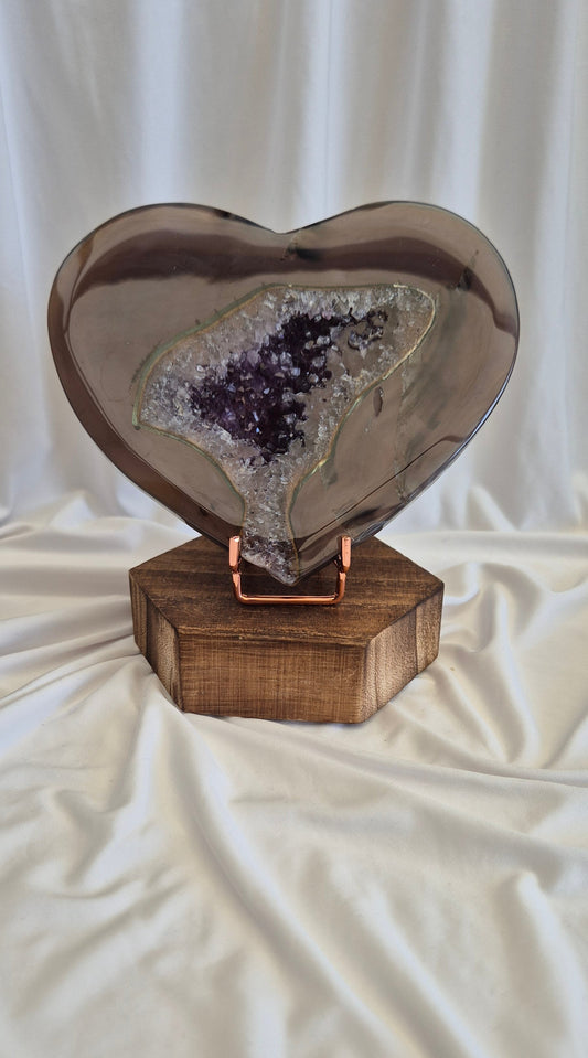 Amethist hart groot